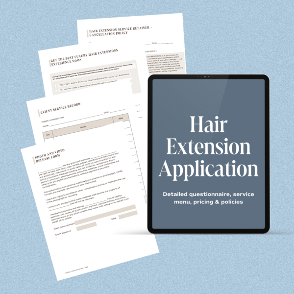 Hair Extension Application Form